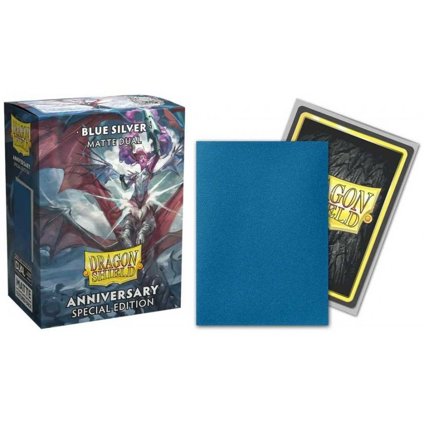 Dragon Shield Standard Matte Dual Sleeves Special Edition - Blue Silver (100 Sleeves) – 2