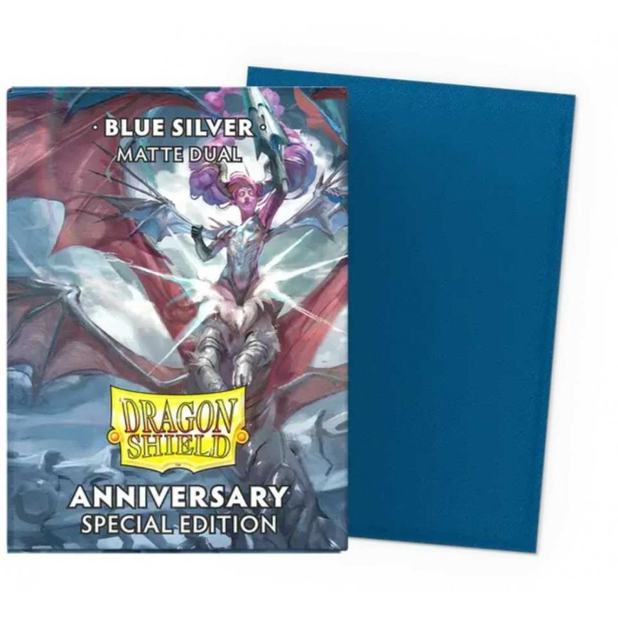 Dragon Shield Standard Matte Dual Sleeves Special Edition - Blue Silver (100 Sleeves) – 3