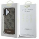 Case Guess GUHCP16MG4GLBR iPhone 16 Plus 6.7" brown/brown hardcase 4G Bottom Stripe Case Guess GUHCP16MG4GLBR iPhone 16 Plus 6.7" brown/brown hardcase 4G Bottom Stripe