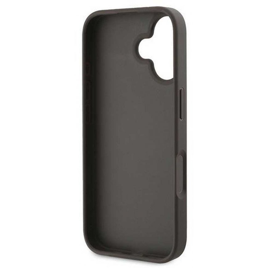 Dėklas Guess GUHCP16MG4GLBR iPhone 16 Plus 6.7" ruda/ruda hardcase 4G Bottom Stripe – 5
