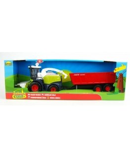 Dromader KOMBAJN with trailer, light/sound, 15x45 cm, card.