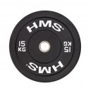 HMS Fitness BBR15 1 tk Olympic Kummiga kaetud raskusketas
