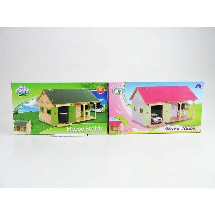 Hipo Farma AST. STABLE, wooden, TWO BOXES, 2 models, 34x22x19 cm – 4