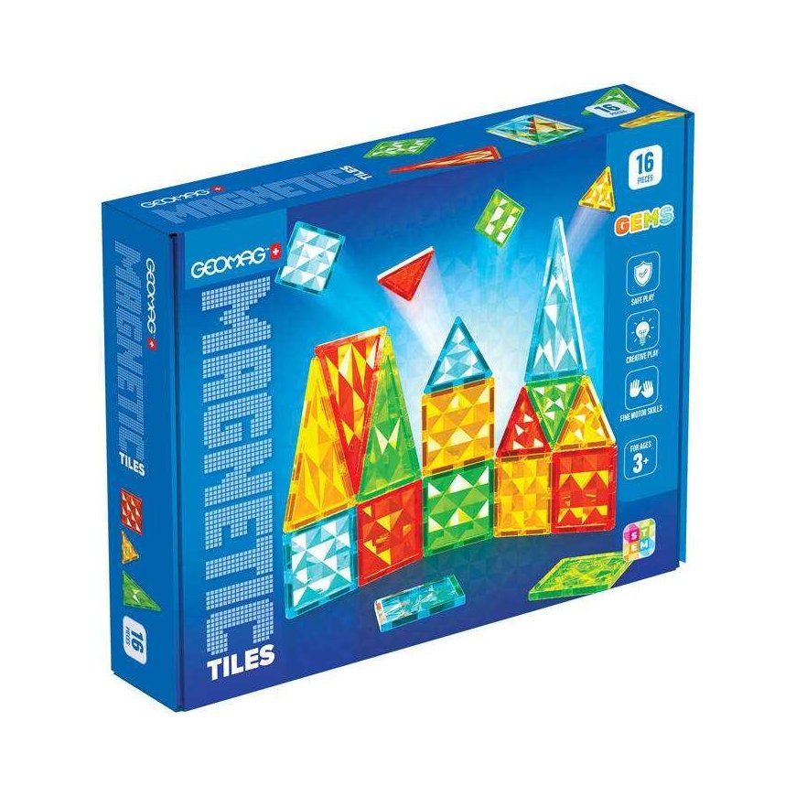 Geomag Gems 16 magnetic tiles
