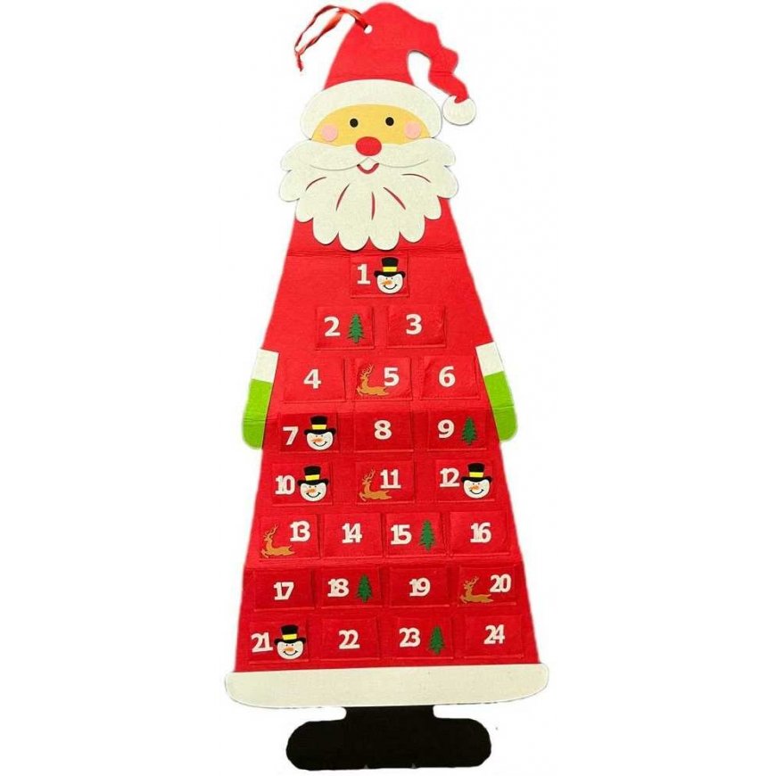 Christmas Decoration Saska Garden ADVENT CALENDAR CHRISTMAS SALAD RED – 2