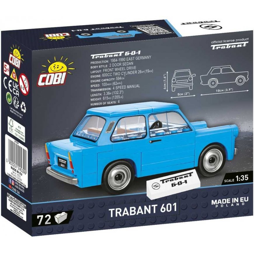 Cobi Klocki 72 parts Trabant 601 – 2