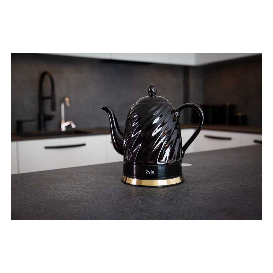 Ceramic kettle Zyle ZY20KWG, 1.5 l, black – 2