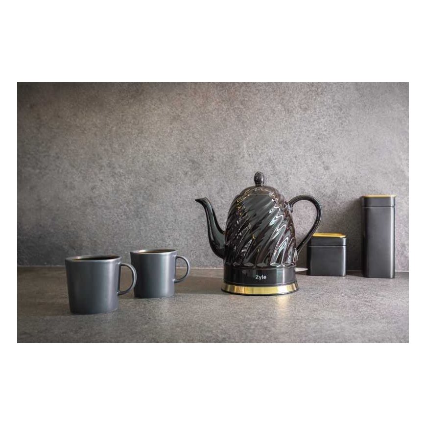 Ceramic kettle Zyle ZY20KWG, 1.5 l, black – 3
