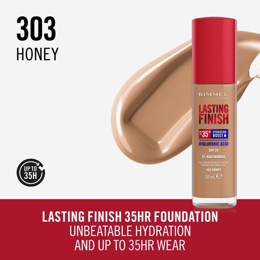 Rimmel Lasting Finish Бутылка с помпой Крем 303 Honey – 4