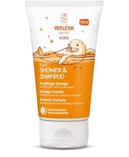 Weleda Kids 2in1 Shower & Shampoo 150 ml Kaks-ühes juuste- ja kehašampoon Mitteprofessionaalne Lapsed