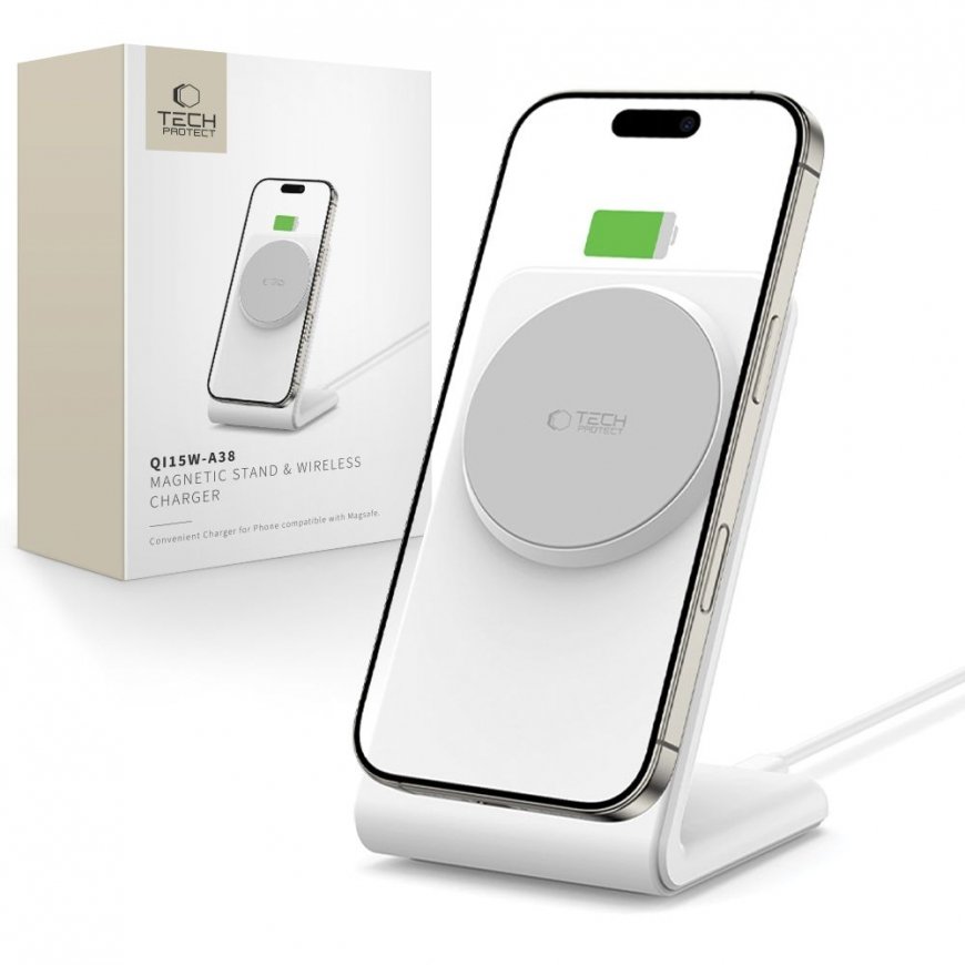 TECH-PROTECT QI15W-A38 MAGNETIC MAGSAFE WIRELESS CHARGER