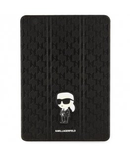 Karl Lagerfeld KLFC10SAKHPKK iPad 10.2" Folio Magnet Allover Cover black/black Saffiano Monogram Ikonik