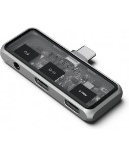 Satechi Mobile XR USB-C hub with audio, star gray
