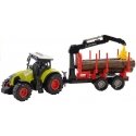 Lean Toys Tractor and forest trailer with wood Lean Toys Tractor and forest trailer with wood