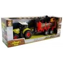 Lean Toys Tractor and forest trailer with wood Lean Toys Tractor and forest trailer with wood