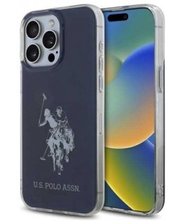 Case Us Polo Assn US Polo USHCP15XTPUHRBV iPhone 15 Pro Max 6.7" blue/blue Shiny Big Logo