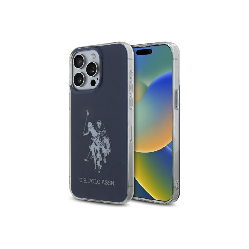 Case Us Polo Assn US Polo USHCP15XTPUHRBV iPhone 15 Pro Max 6.7" blue/blue Shiny Big Logo – 3