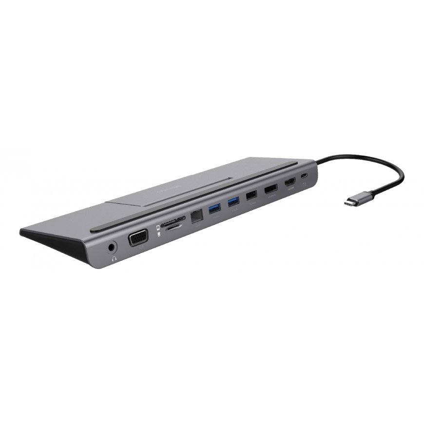 Deltaco USBC-DOCK2 laptop dock/port replicator Wired USB 3.2 Gen 1 (3.1 Gen 1) Type-C Grey – 2