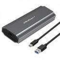 Qoltec 52271 saugojimo diskų korpusas SSD korpusas Pilka M.2 Qoltec 52271 saugojimo diskų korpusas SSD korpusas Pilka M.2