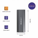 Qoltec 52271 storage drive enclosure SSD enclosure Grey M.2