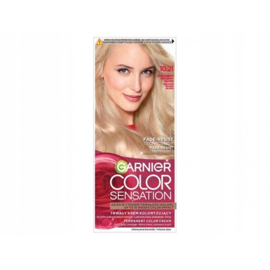 GARNIER Color Sensation Krem kolorizujący nr 10.21 - Jedwabisty Perłowy Blond 1op.