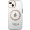 Guess dėklas, skirtas iPhone 15 Plus 6,7 GUHMP15MHTRMD auksinis HC Magsafe Metal Outline Guess dėklas, skirtas iPhone 15 Plus 6,7 GUHMP15MHTRMD auksinis HC Magsafe Metal Outline