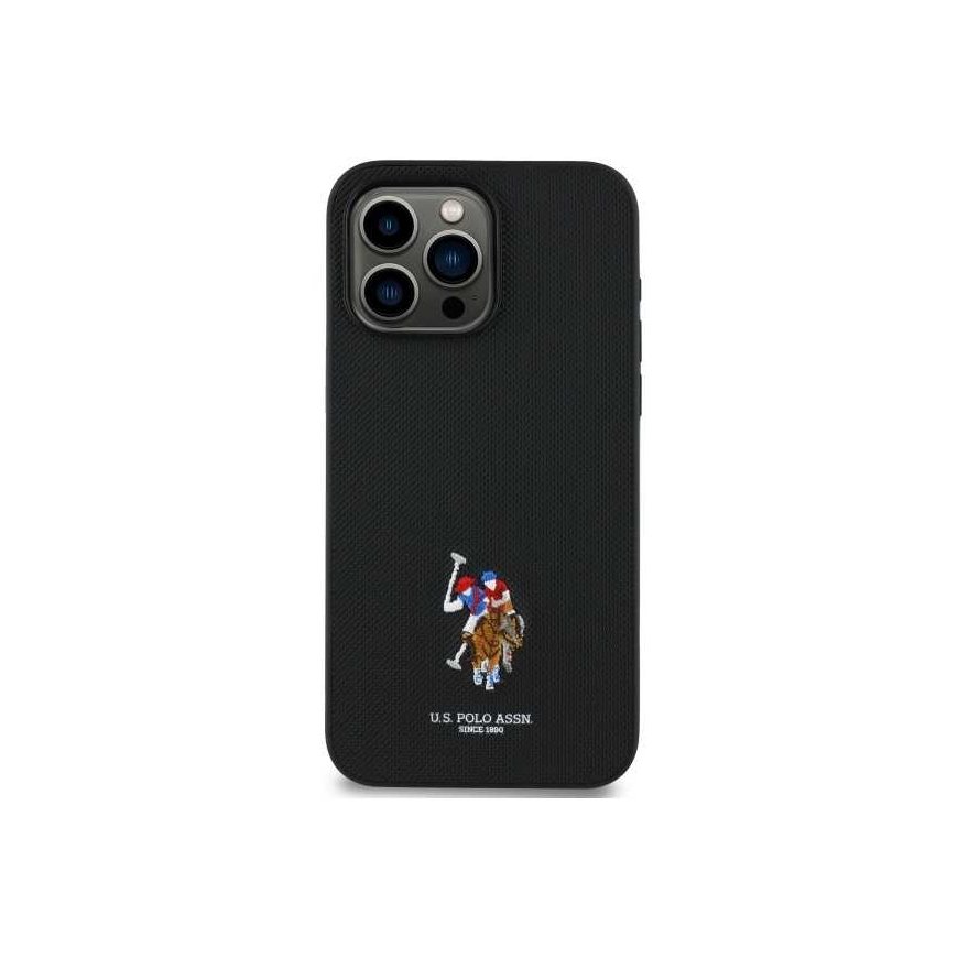 Dėklas Us Polo Assn US Polo USHCP15XPEMK iPhone 15 Pro Max 6,7" juoda/juodas Embroidered DH Color – 2