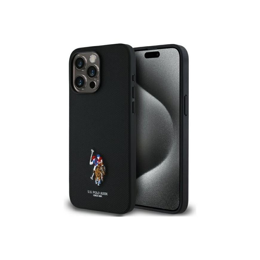 Case Us Polo Assn US Polo USHCP15XPEMK iPhone 15 Pro Max 6.7" black/black Embroidered DH Color – 4
