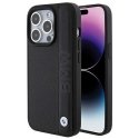 Dėklas BMW BMHCP15X22RDPK iPhone 15 Pro Max 6.7" juoda/juodas hardcase Leather Textured & Stripe Dėklas BMW BMHCP15X22RDPK iPhone 15 Pro Max 6.7" juoda/juodas hardcase Leather Textured & Stripe