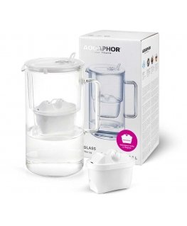 Aquaphor 2.5 l GLASS JUG WITH MAGNESIUM INSERT MAXFOR+ White