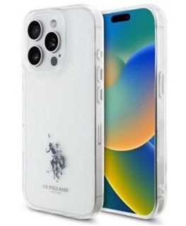 Dėklas Us Polo Assn US Polo USHCP15XUSMT iPhone 15 Pro Max 6.7" permatomas/transparent IML Printed Double Horse Logo