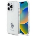 Case Us Polo Assn US Polo USHCP15XUSMT iPhone 15 Pro Max 6.7" transparent IML Printed Double Horse Logo