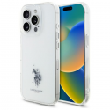Case Us Polo Assn US Polo USHCP15XUSMT iPhone 15 Pro Max 6.7" transparent IML Printed Double Horse Logo