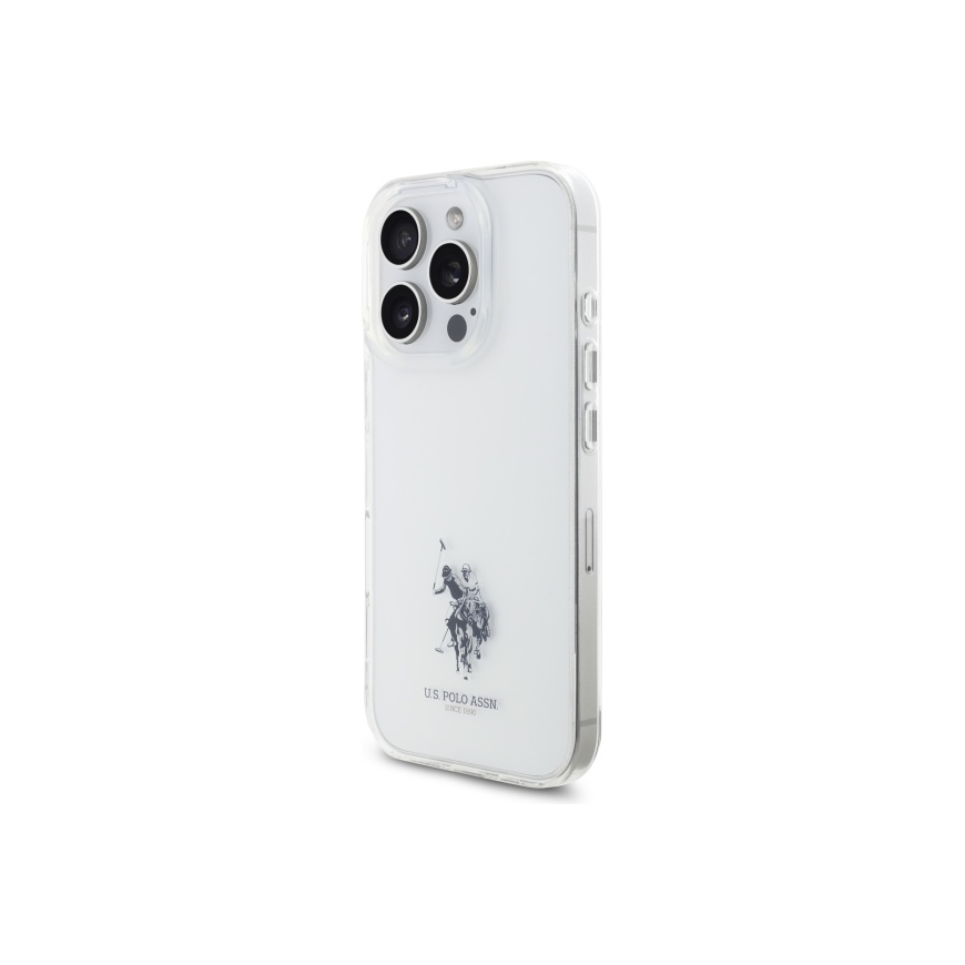 Dėklas Us Polo Assn US Polo USHCP15XUSMT iPhone 15 Pro Max 6.7" permatomas/transparent IML Printed Double Horse Logo – 4