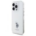 Case Us Polo Assn US Polo USHCP15XUSMT iPhone 15 Pro Max 6.7" transparent IML Printed Double Horse Logo