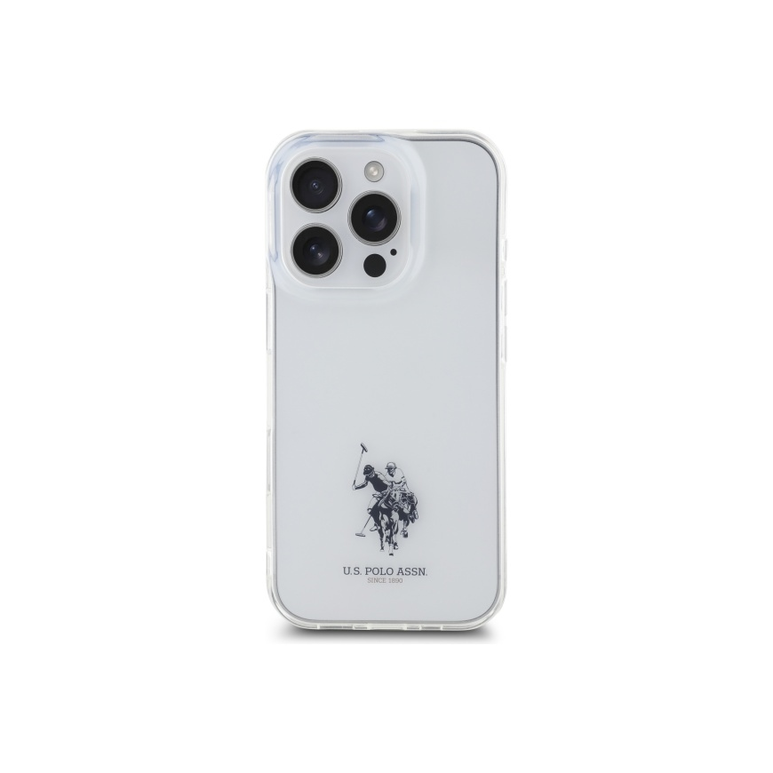 Case Us Polo Assn US Polo USHCP15XUSMT iPhone 15 Pro Max 6.7" transparent IML Printed Double Horse Logo – 5