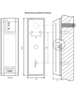 CONTACTLESS READER PRT12LT-BK-G ROGER