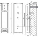 CONTACTLESS READER PRT12LT-BK-G ROGER