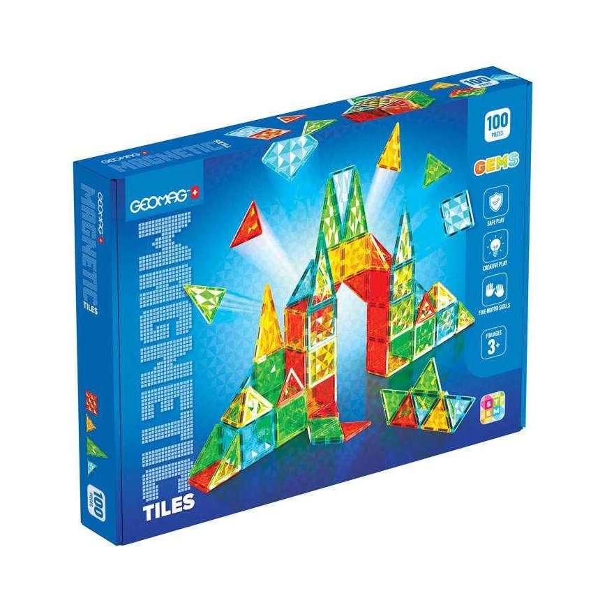 Geomag Gems 100 magnetinės plytelės