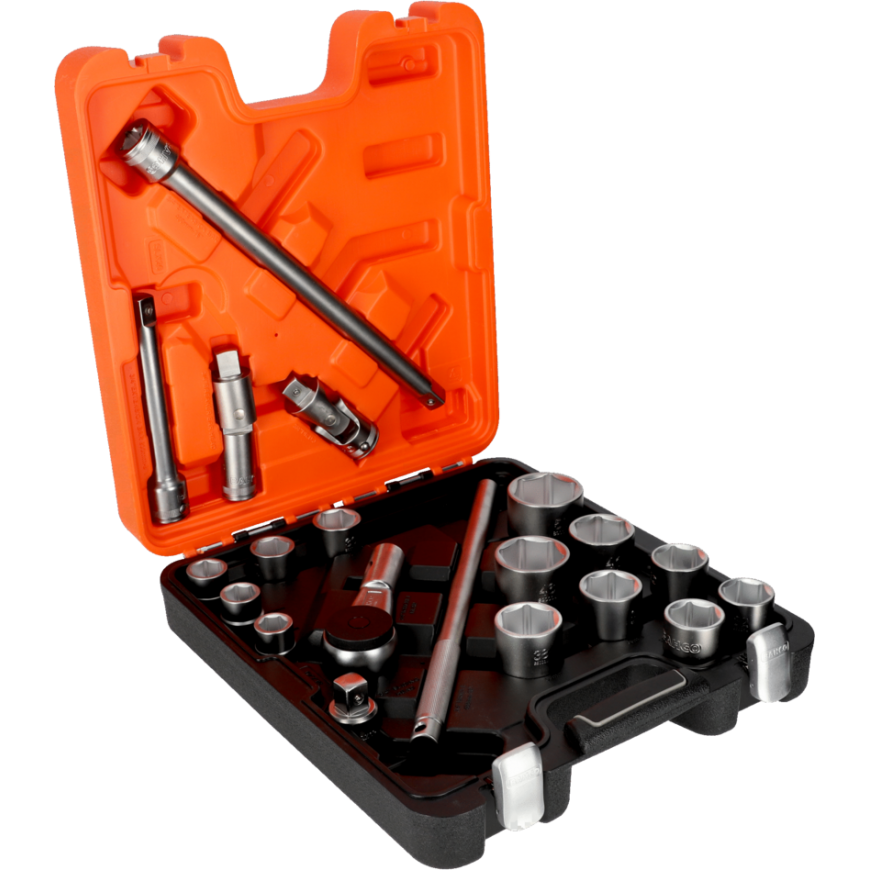 set nasadek 3/4'' metricnych with grzechotka, 6-angled, 20szt. BAHCO [SLX20]