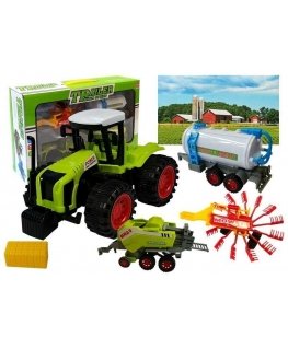 Lean Toys Set of Vehicle Farmer Tractor