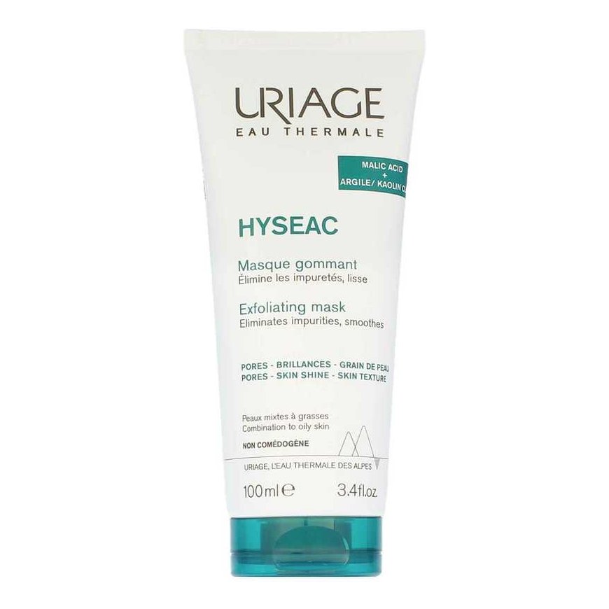 Uriage Hyseac exfoliating face mask for mixed/oily skin, 100 ml – 3