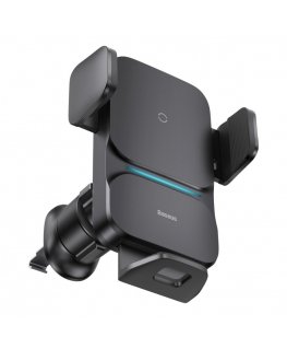 Baseus Wisdom Car Mount Wireless Charger Aktyvus laikiklis Mobilusis telefonas / išmanusis Juoda