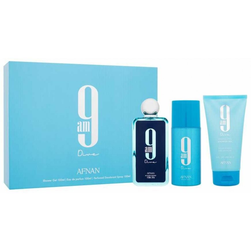 Afnan 9am Dive EDP parfumuotas vanduo rinkinys unisex, 100 ml – 3