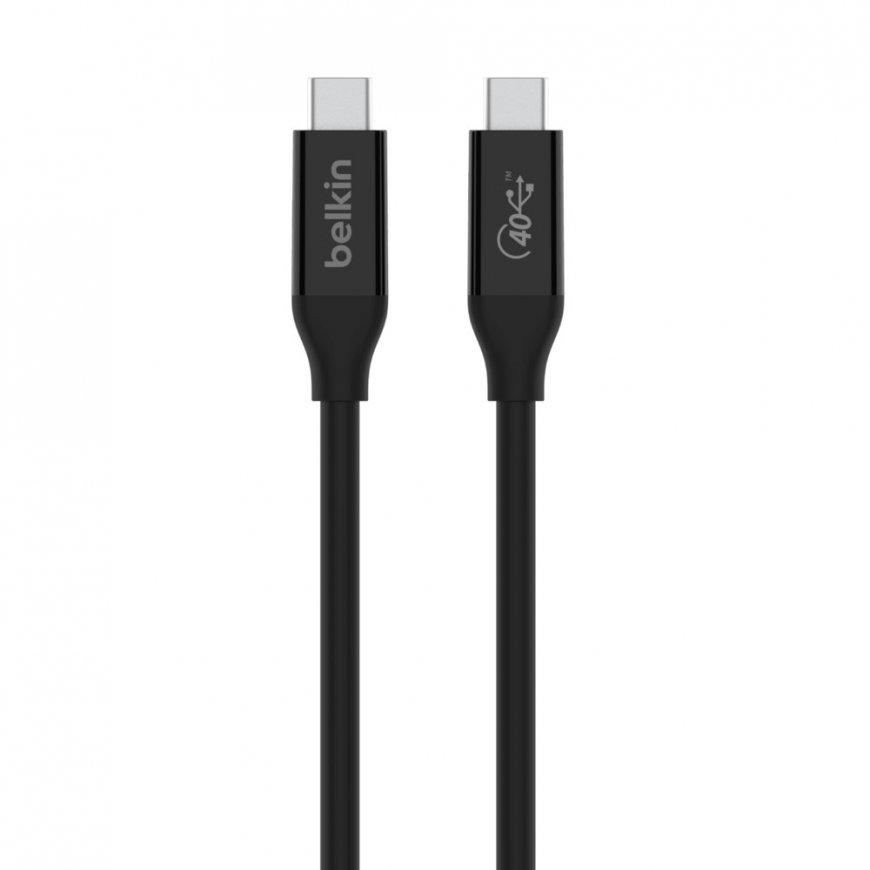 Belkin INZ001bt0.8MBK USB kabelis USB4 Gen 3x2 0,8 m USB C Melns