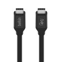 Belkin INZ001bt0.8MBK USB кабель USB4 Gen 3x2 0,8 m USB C Черный Belkin INZ001bt0.8MBK USB кабель USB4 Gen 3x2 0,8 m USB C Черный