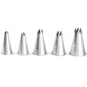 Decorative tips for pastry bags, cut, 5 pcs. - Hendy Decorative tips for pastry bags, cut, 5 pcs. - Hendy
