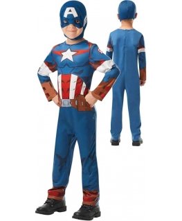 Adc Blackfire Strój karnawałowy Marvel Avengers Kapitan Ameryka costume blue-red przebranie 110-116 cm (5-6 lat)