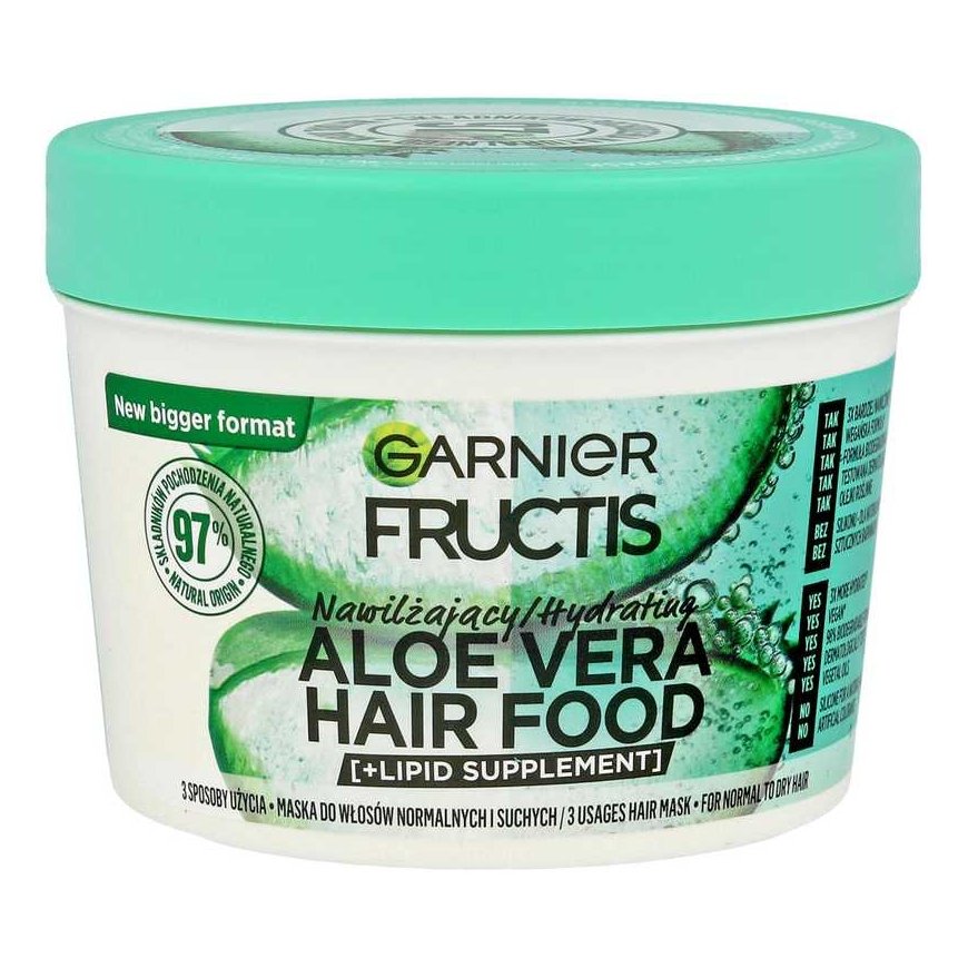 Garnier Fructis Aloe Hair Food kaukė normaliems ir sausiems plaukams 400ml – 2
