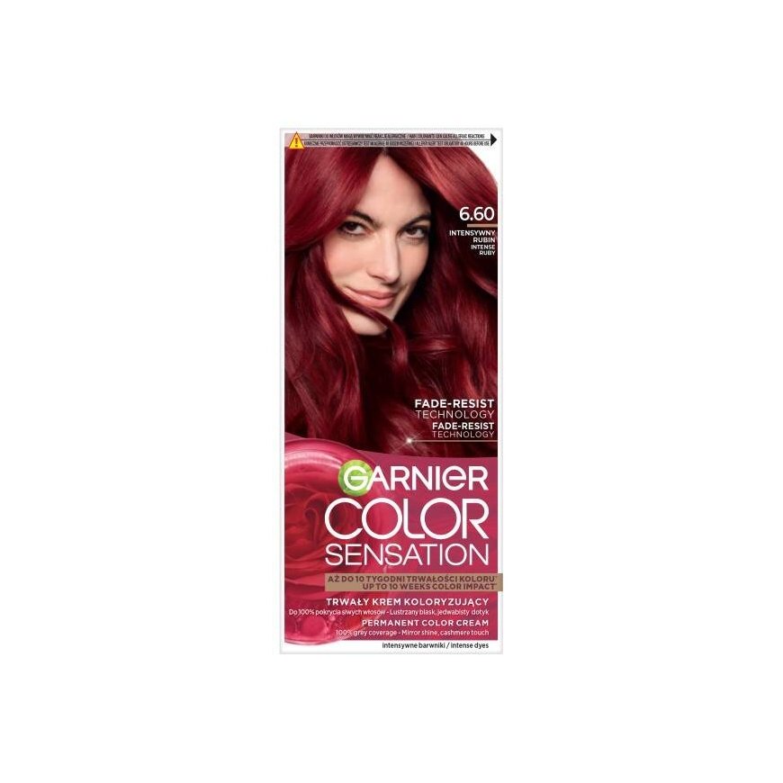 GARNIER Color Sensation Krem kolorizujący nr 6.60 - Intensywny Rubin 1op. – 2